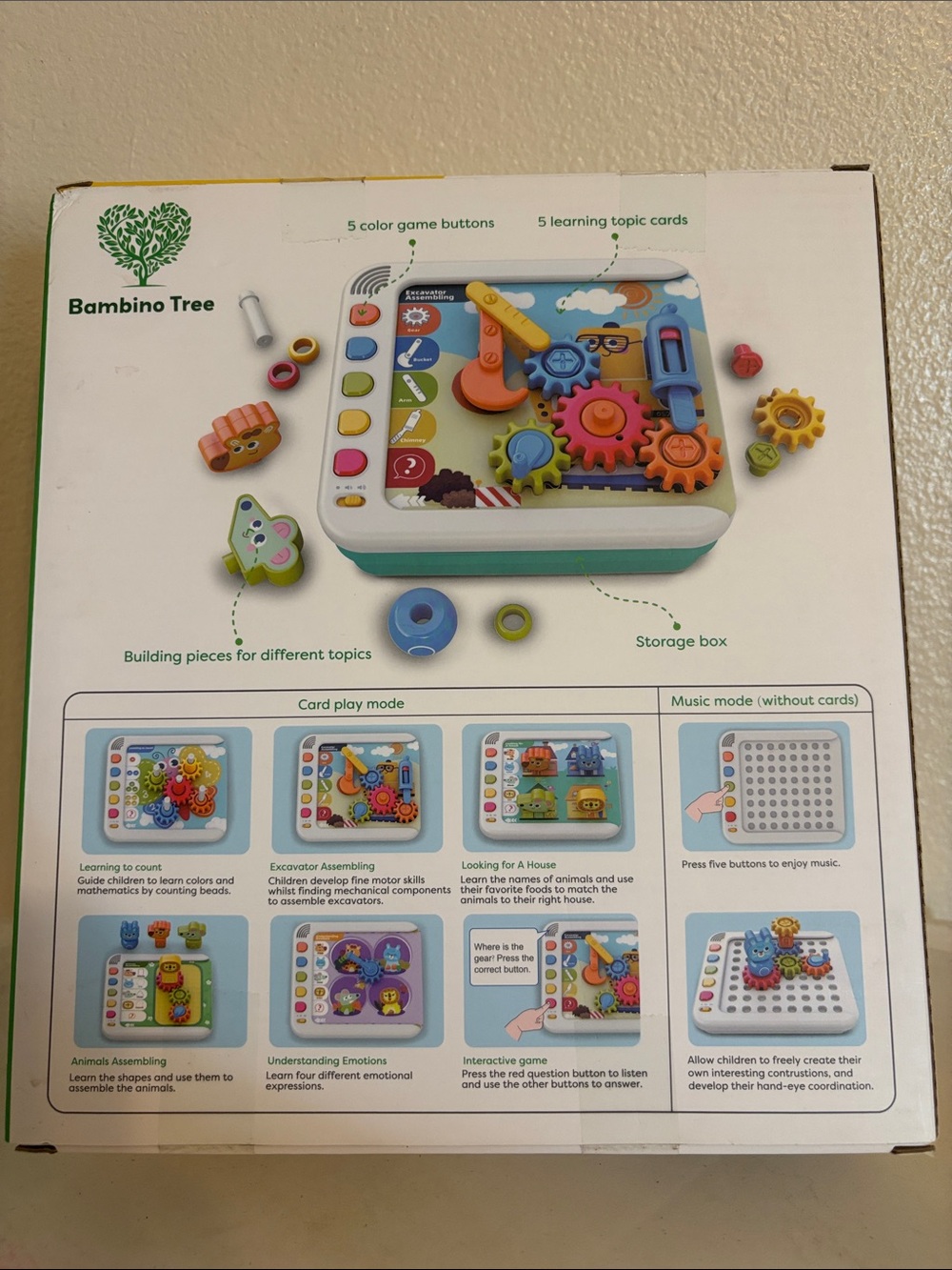 Busy Board for Toddlers 1-3, Montessori style Learning skills - Picture 2 of 4